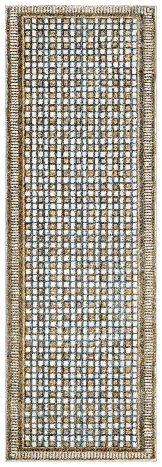 Nourison Nordic 2' x 6' Multicolor Modern Indoor Rug