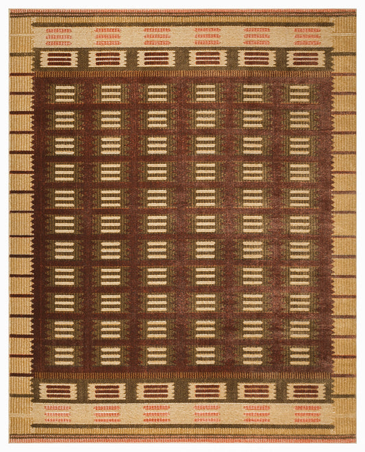 Nourison Nordic 8' x 10' Rust Modern Indoor Rug