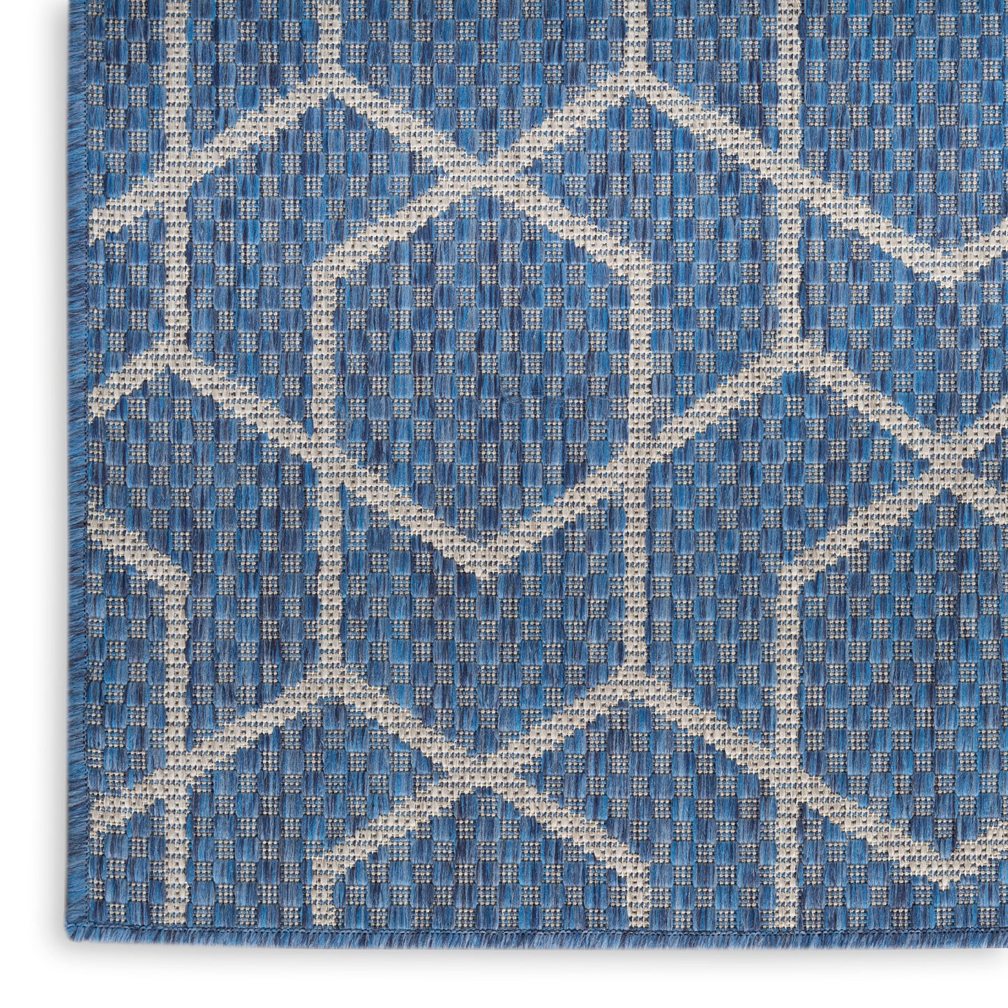 Nourison Horizon Indoor/Outdoor 4' x 6' Denim Modern Rug