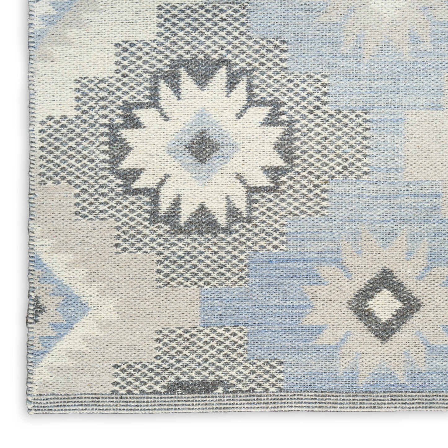 Nourison Copenhagen 8' x 10' Ivory Blue Modern Indoor Rug