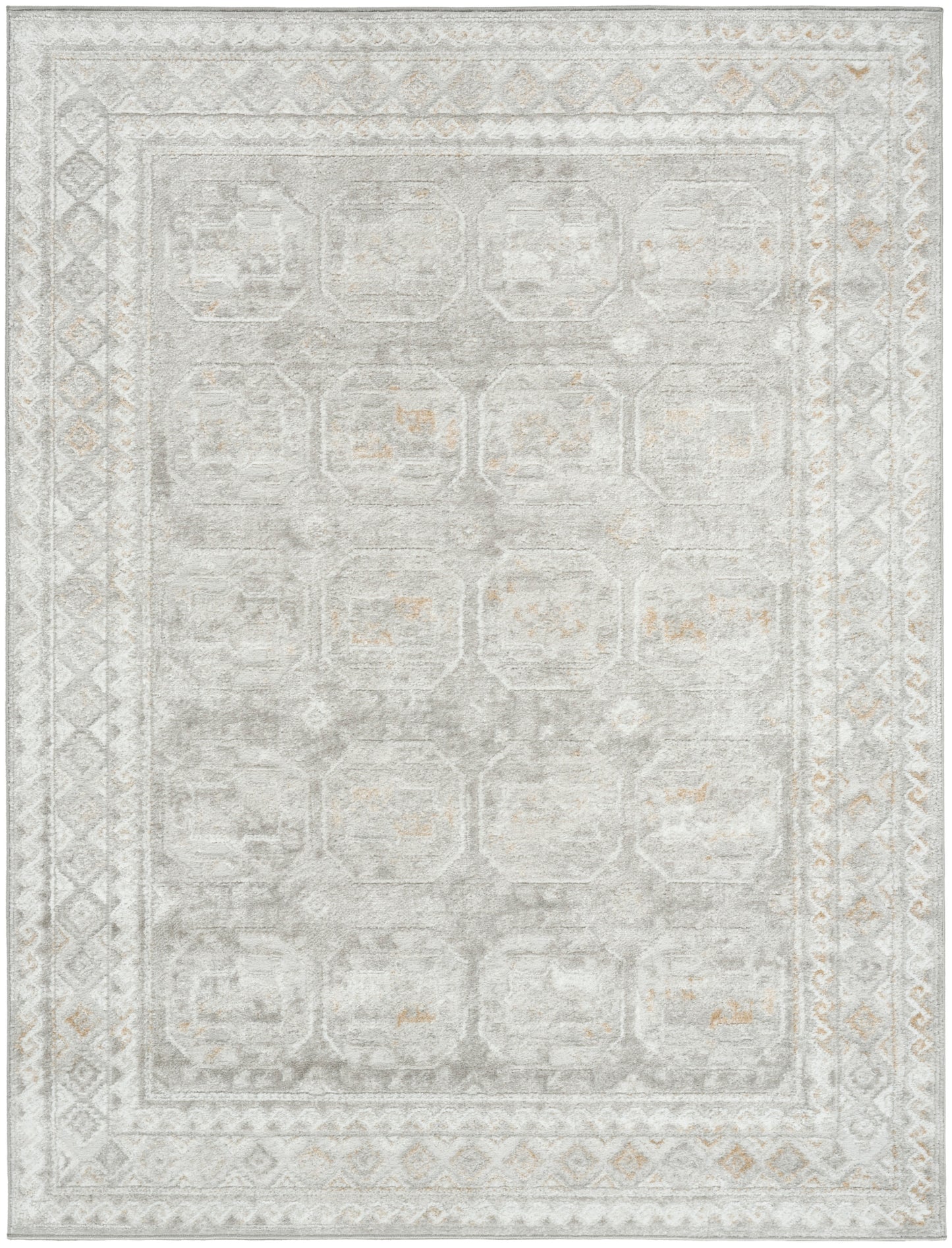 Nourison Dekor 5'3" x 7' Grey Vintage Indoor Rug