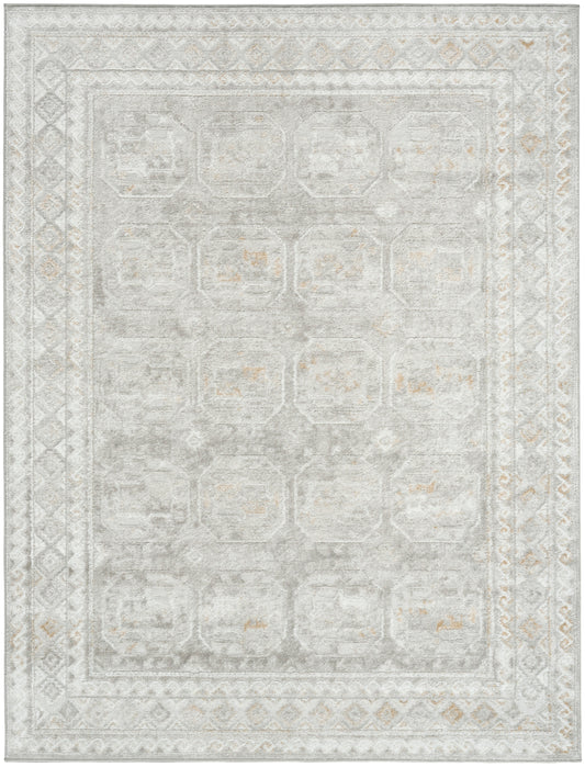 Nourison Dekor 5'3" x 7' Grey Vintage Indoor Rug