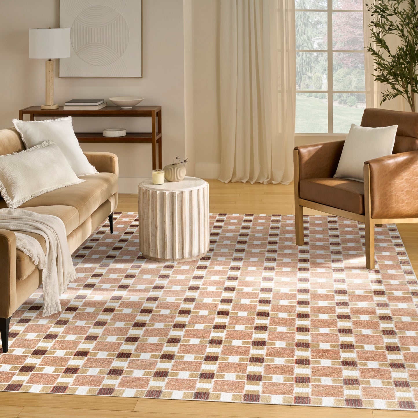 Nourison Nordic 8' x 10' Rust Modern Indoor Rug