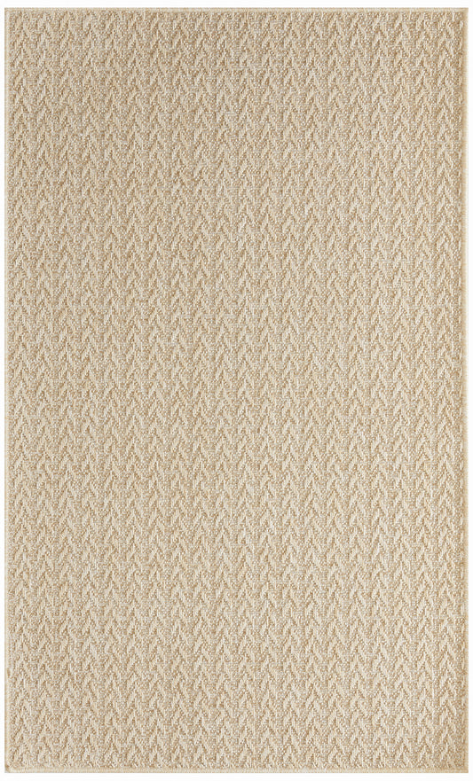 Nourison Tulum 3' x 5' Cream Outdoor Rug
