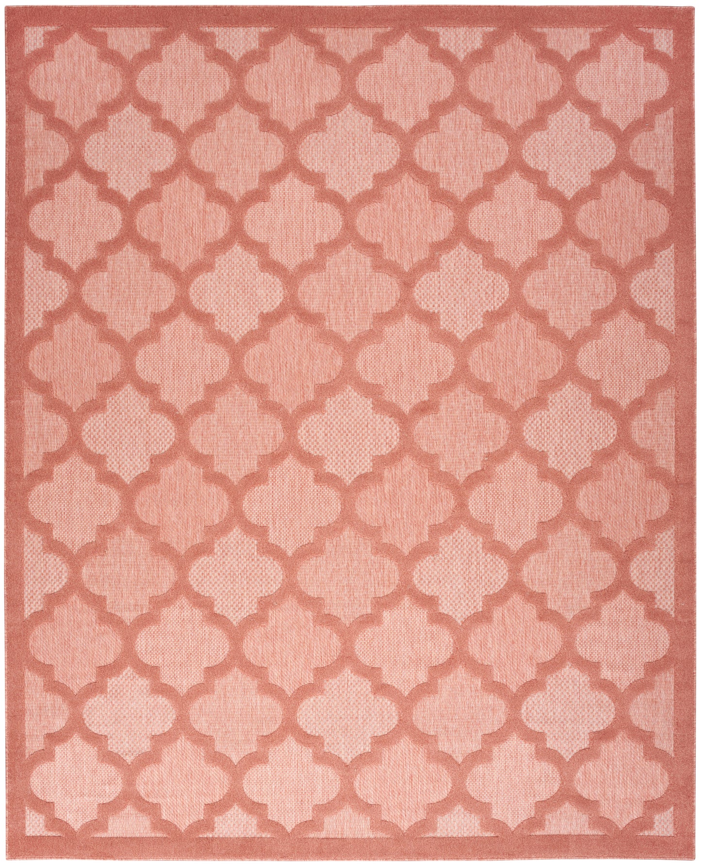 Nourison Easy Care 9' x 12' Coral Orange Modern Rug