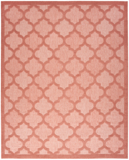 Nourison Easy Care 9' x 12' Coral Orange Modern Rug