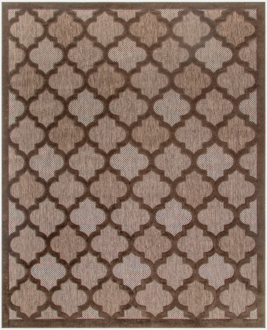 Nourison Easy Care 10' x 14' Brown Modern Rug