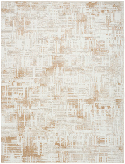 Nourison Dekor 4' x 6' Ivory Taupe Modern Indoor Rug