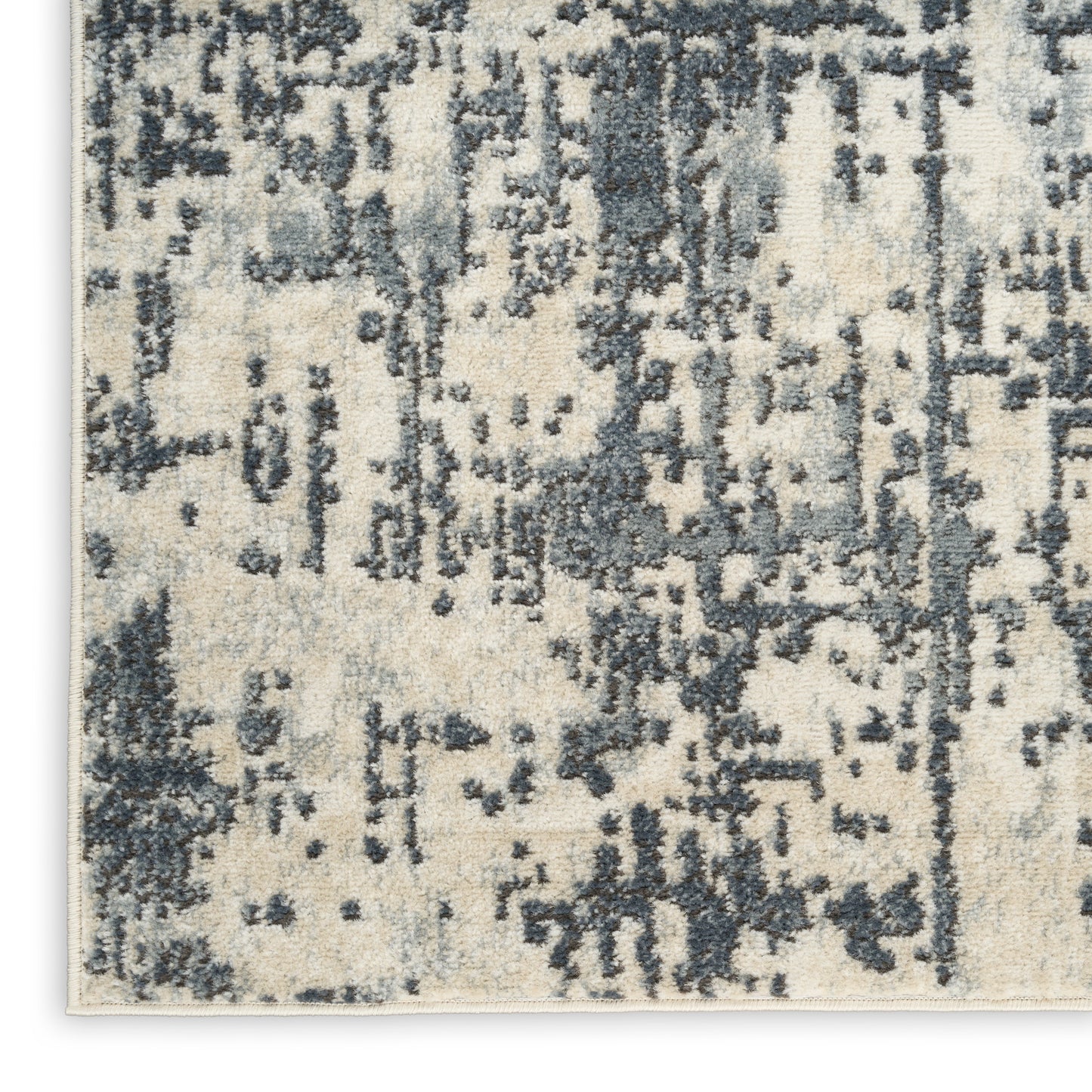Nourison Quarry 5'3" x 7'3" Ivory Grey Modern Indoor Rug
