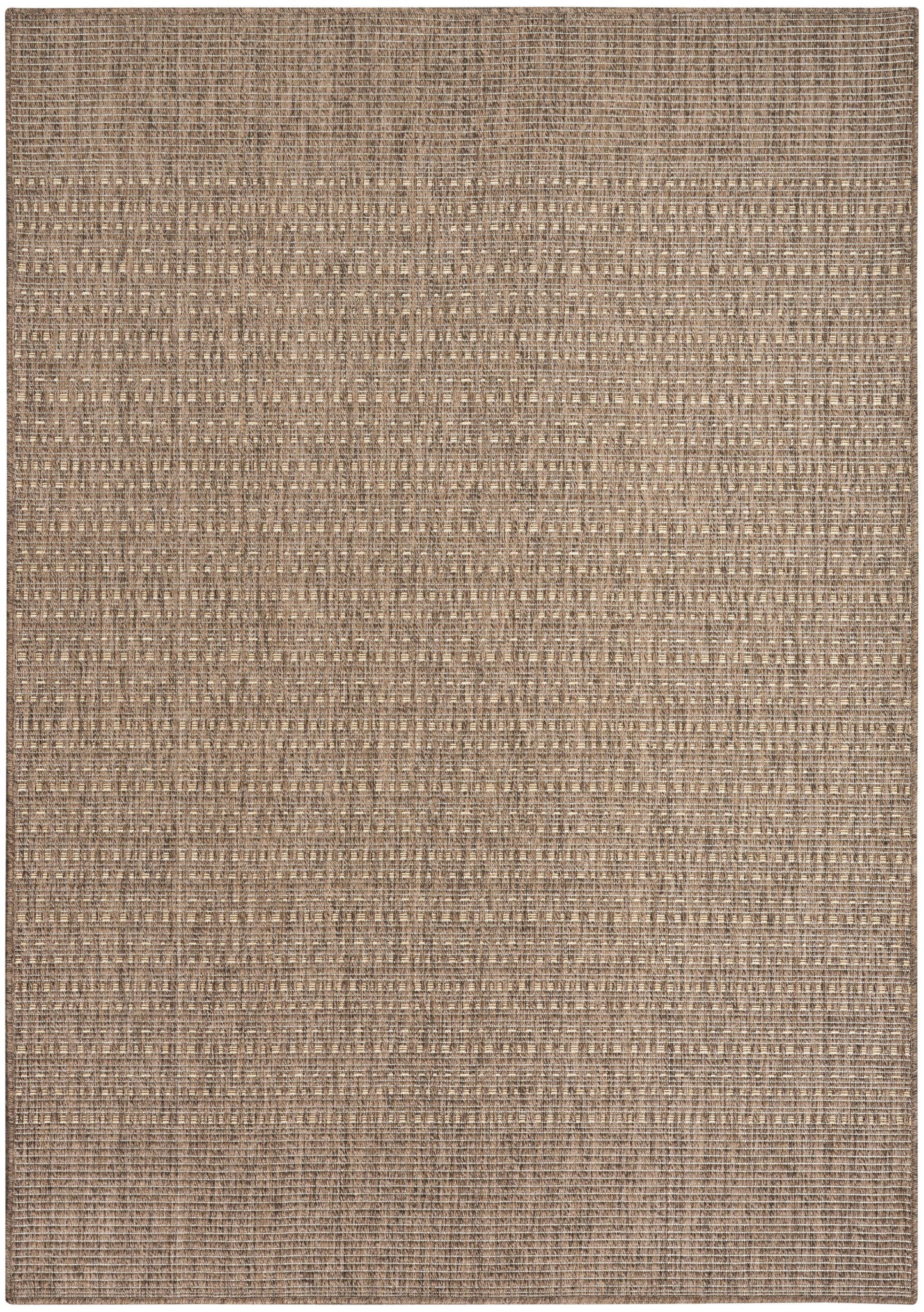 Nourison Tulum 5'3" x 7' Brown Outdoor Rug