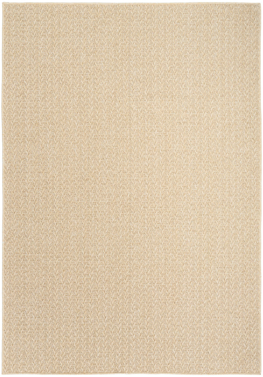 Nourison Tulum 5'3" x 7' Cream Outdoor Rug