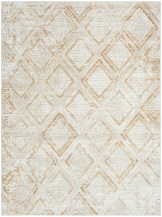 Nourison Dekor 5'3" x 7' Ivory Beige Modern Indoor Rug