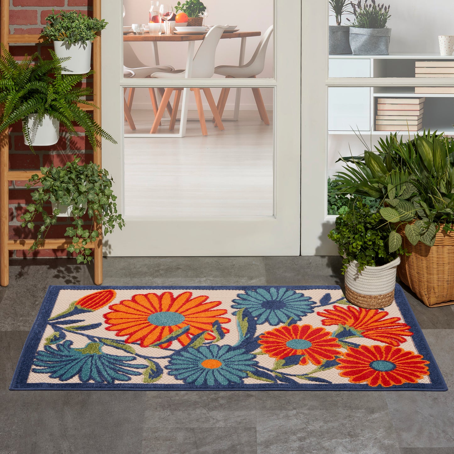 Nourison Aloha 2' x 3' Multicolor Outdoor Rug