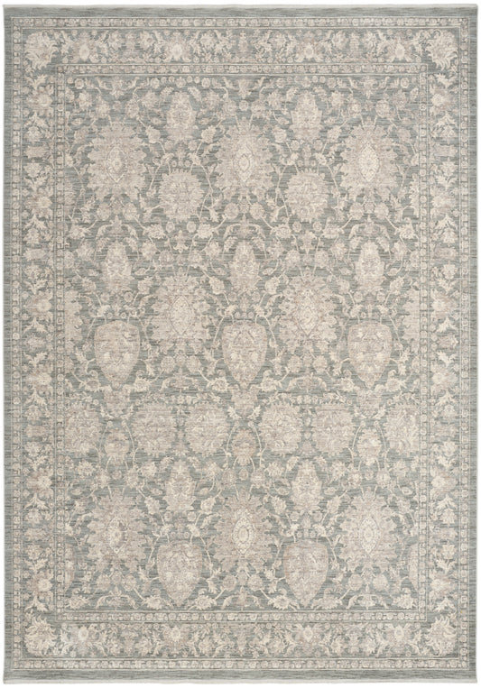 Nourison Shadows 3'11" x 5'11" Sage Ivory Vintage Indoor Rug