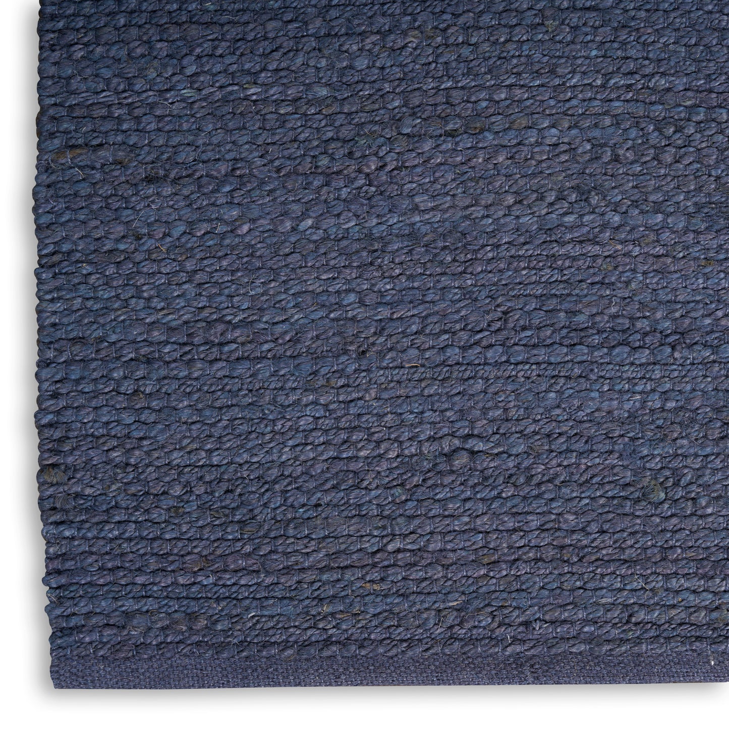 Nourison Natural Jute 9' x 12' Navy Farmhouse Indoor Rug