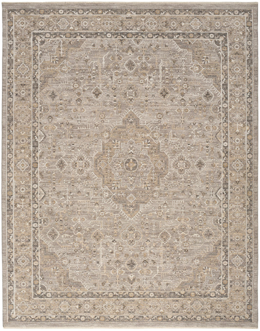 Nourison Retreat 9'6" x 13'2" Grey Vintage Indoor Rug