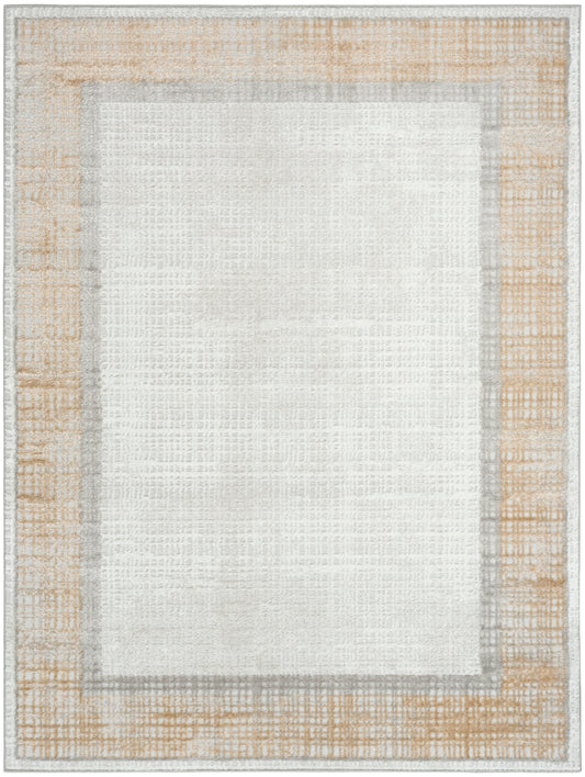 Nourison Dekor 4' x 6' Grey Modern Indoor Rug