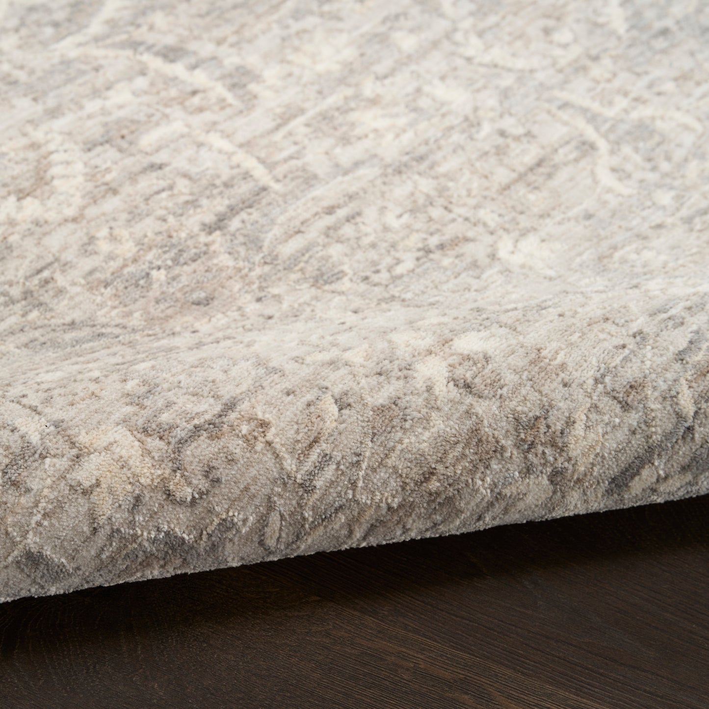 Nourison Shadows 2'2" x 10' Grey Vintage Indoor Rug
