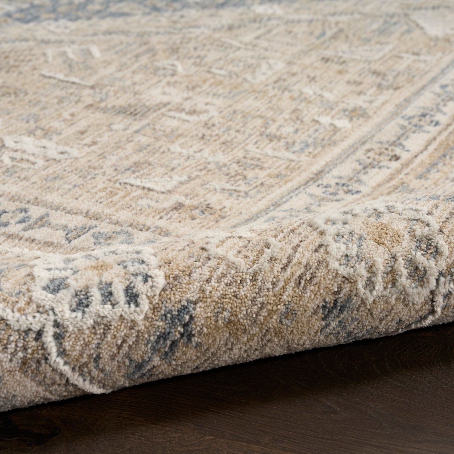 Nourison Retreat 7'10" x 10' Ivory Blue Vintage Indoor Rug