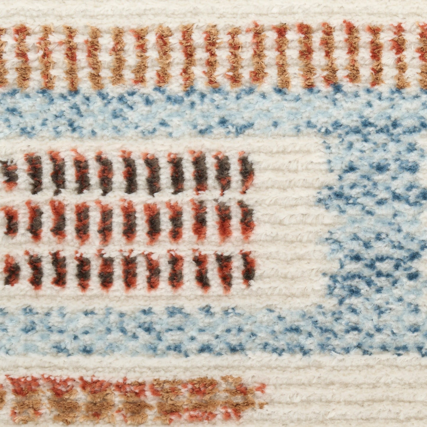 Nourison Nordic 4' x 6' Ivory Rust Modern Indoor Rug
