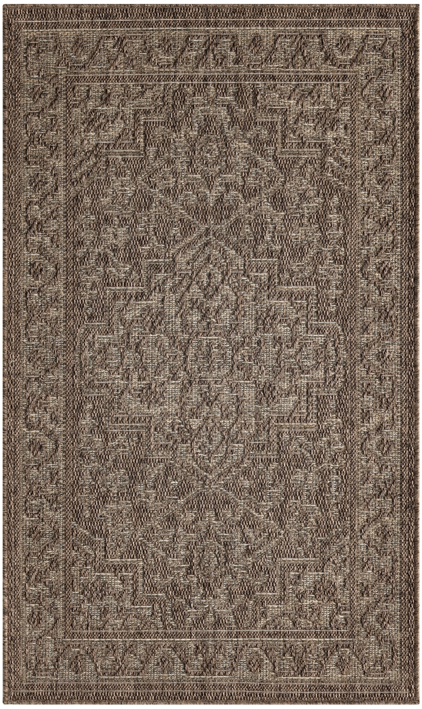 Nourison Tulum 2' x 3' Brown Outdoor Rug