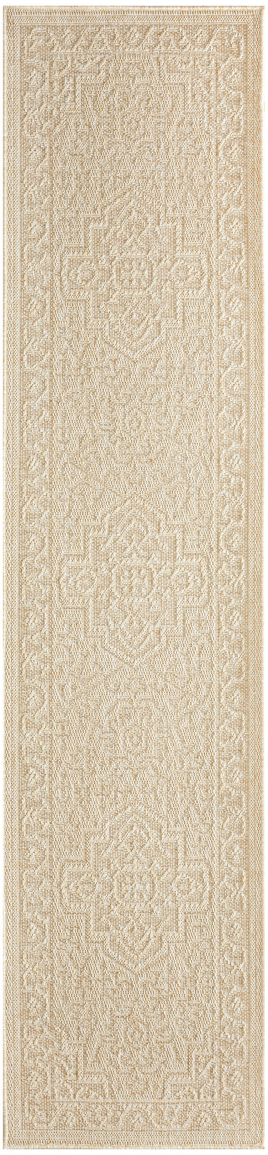Nourison Tulum 2' x 6' Cream Outdoor Rug
