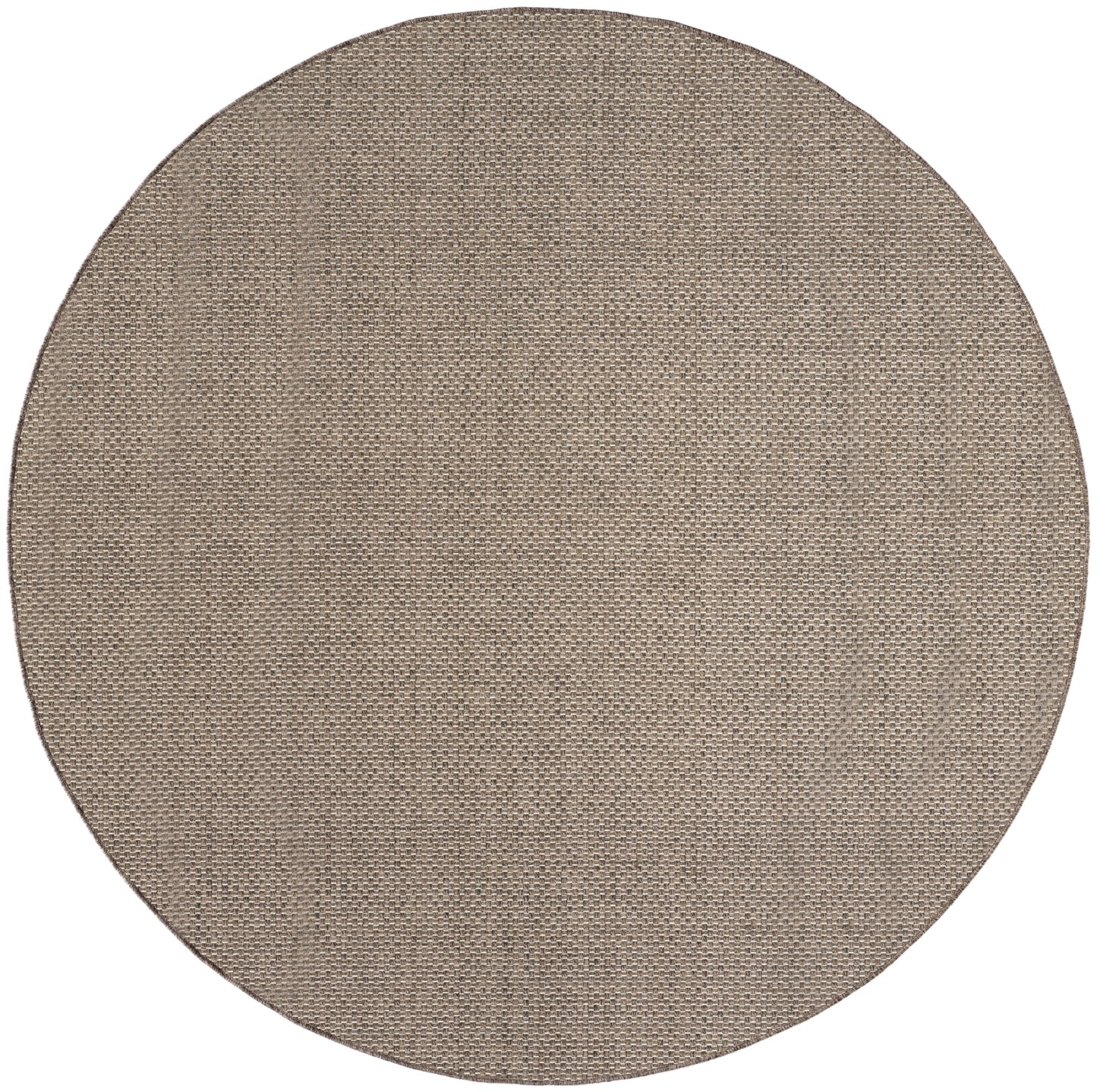 Nourison Tulum 8' x Round Brown Outdoor Rug