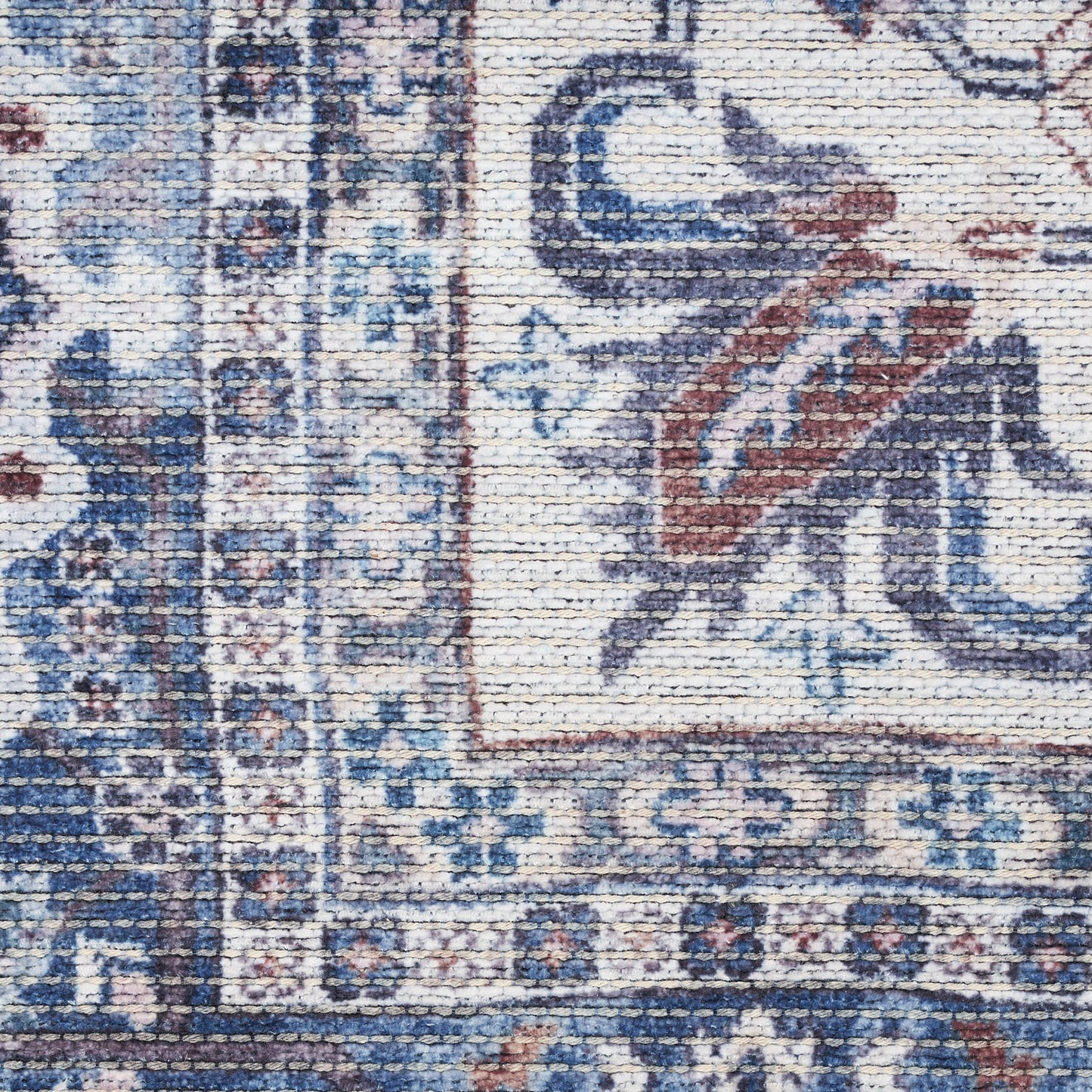 Nourison New Concept Washables 2' x 3'9" Navy Ivory Vintage Indoor Rug
