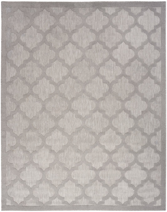 Nourison Easy Care 9' x 12' Silver Grey Modern Rug