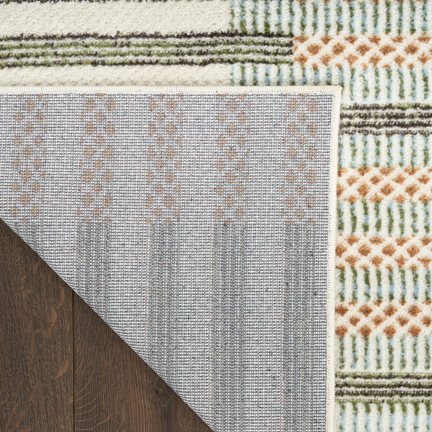 Nourison Nordic 4' x 6' Ivory Multicolor Modern Indoor Rug