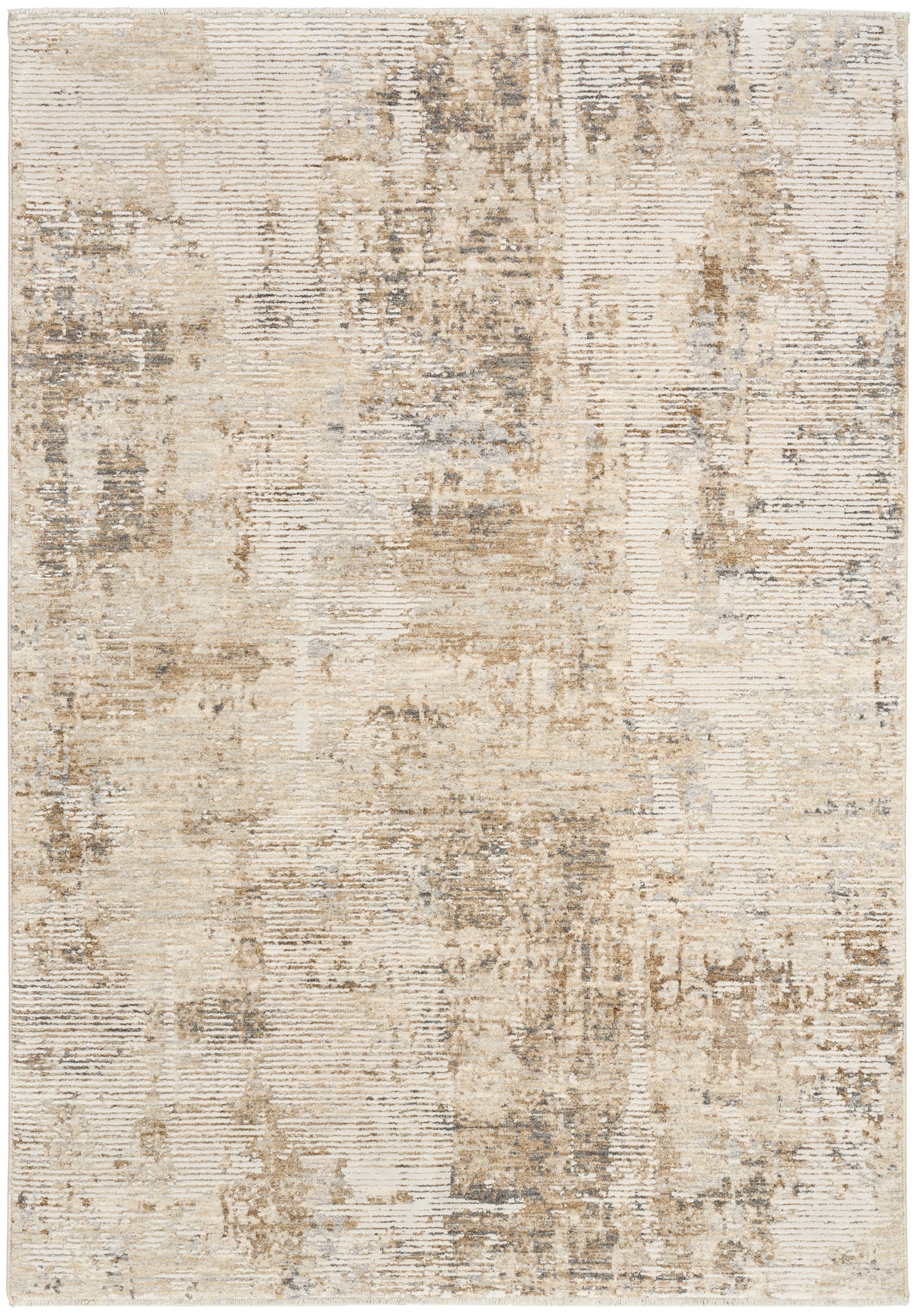 Calvin Klein CK078 Summit 5'3" x 7'9" Natural Grey Modern Indoor Rug
