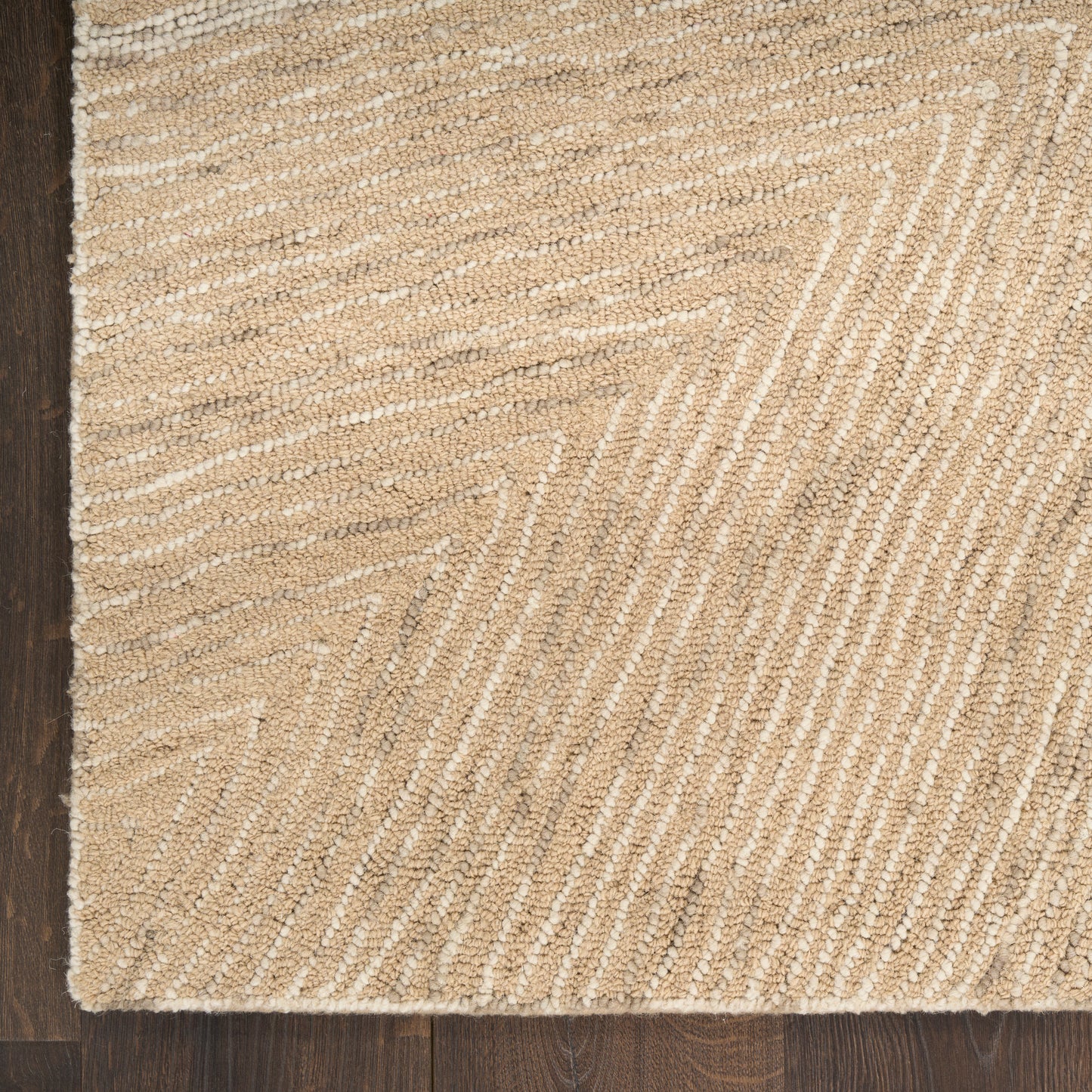 DKNY Pure Angles 2'3" x 7'6" Camel Modern Indoor Rug