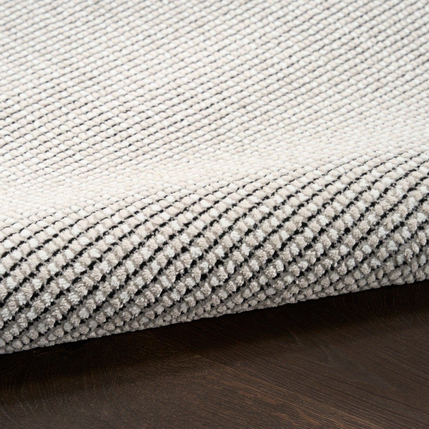 DKNY Atlantic Avenue 7'10" x 9'10" Ivory Black Modern Indoor Rug