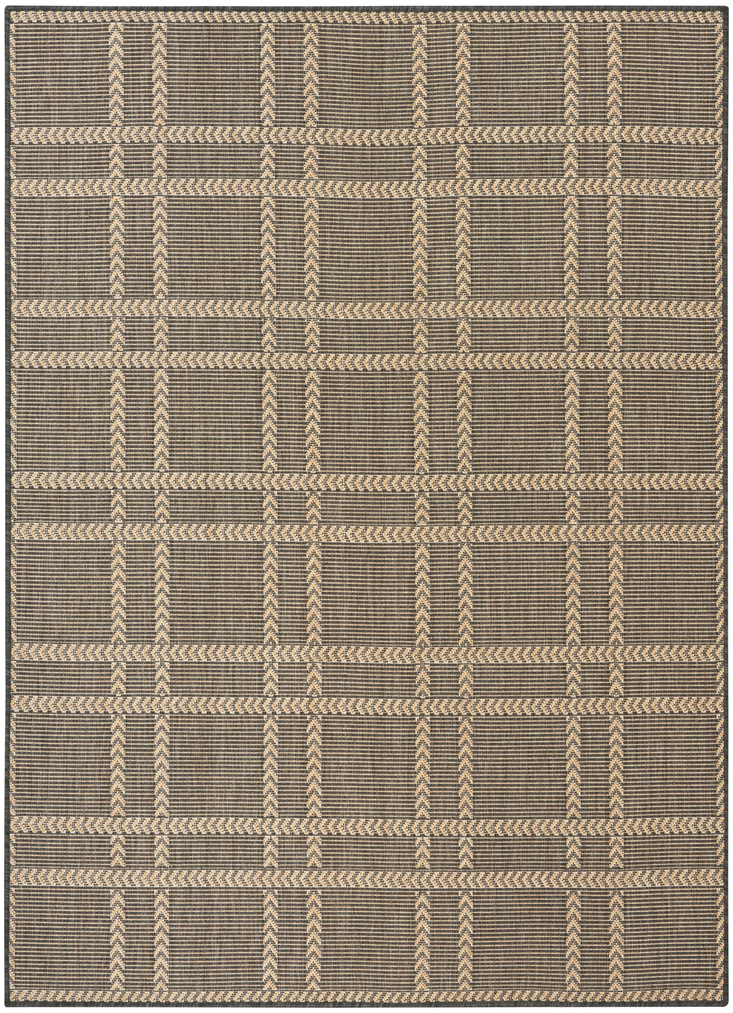Nourison Horizon Indoor/Outdoor 4' x 6' Charcoal Modern Rug