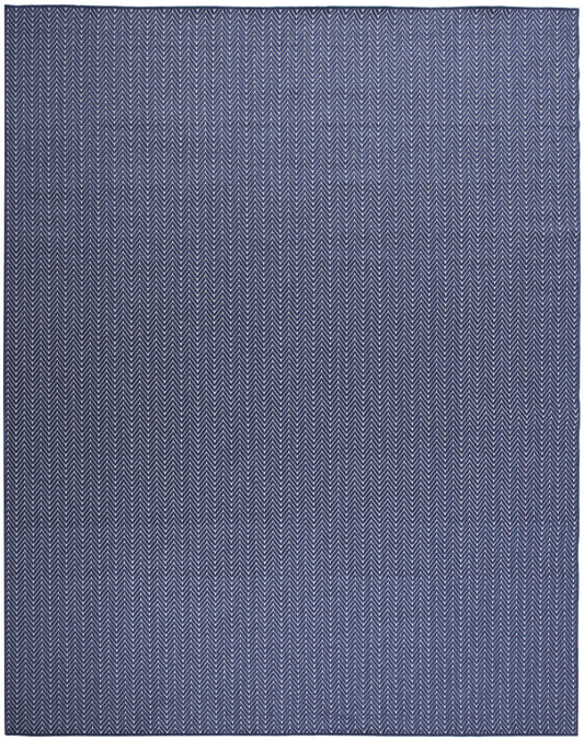 Nourison Horizon Indoor/Outdoor 9' x 12' Navy Modern Rug