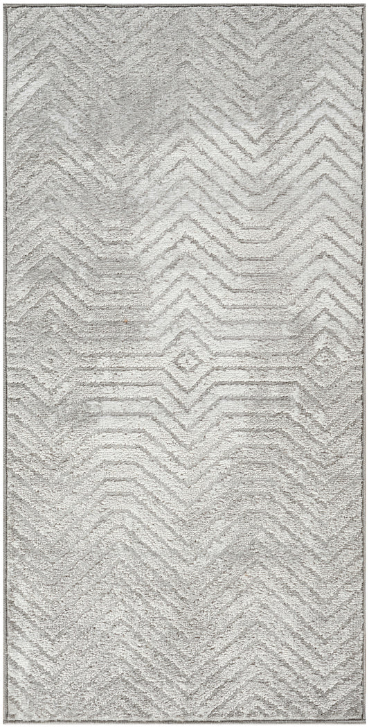 Nourison Dekor 2' x 4' Grey Vintage Indoor Rug