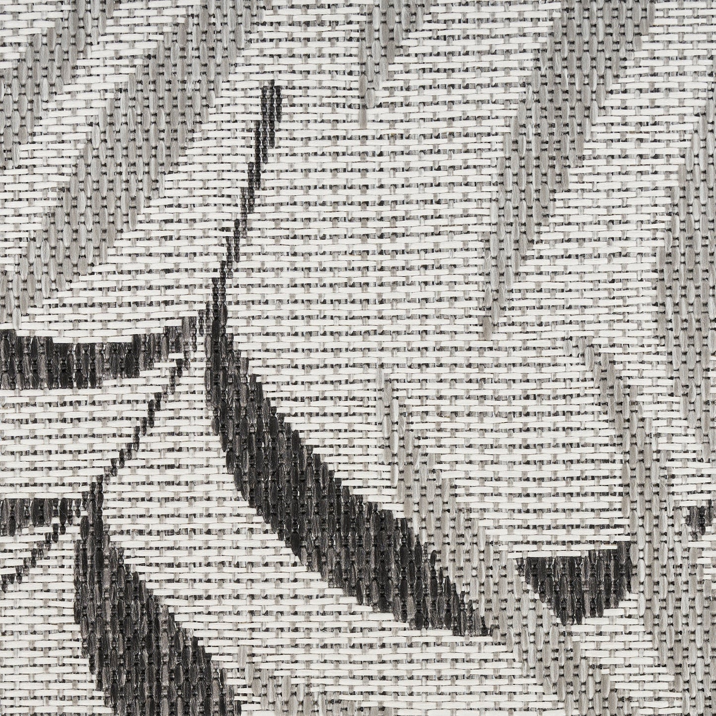 Nourison Garden Oasis 2' x 6' Grey Tropical Rug