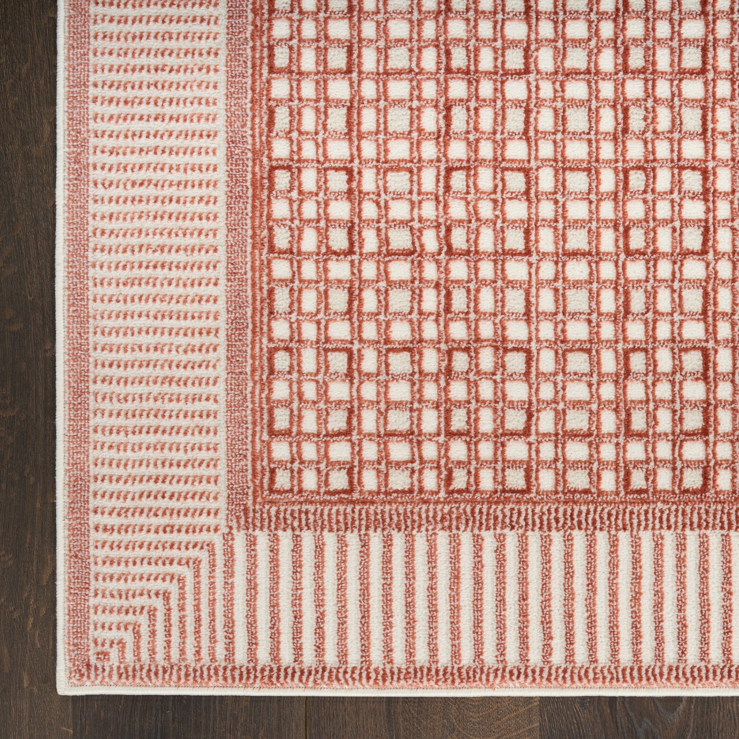 Nourison Nordic 8' x 10' Brick Ivory Modern Indoor Rug