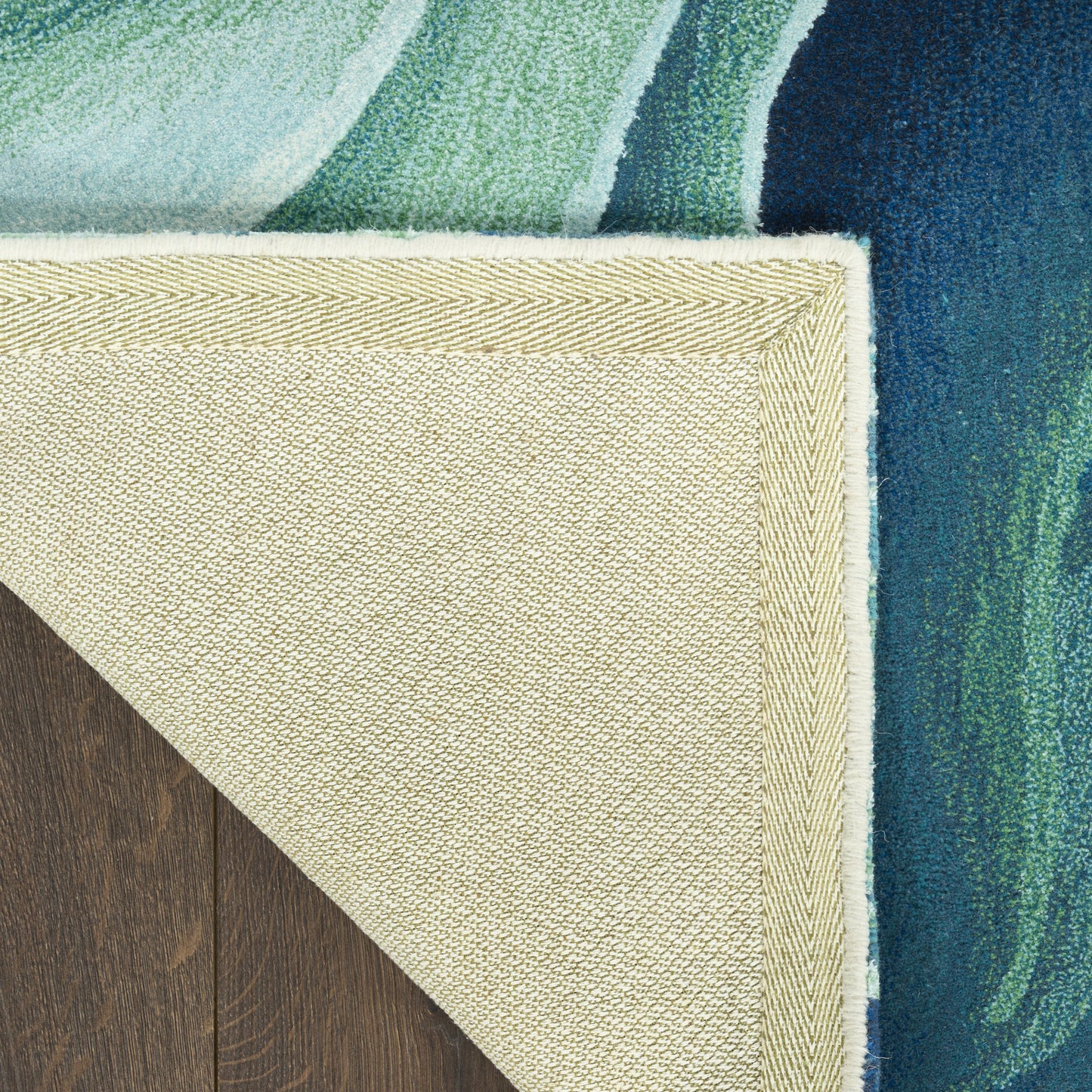 Nourison Prismatic 2' x 3' Silver Green Modern Indoor Rug