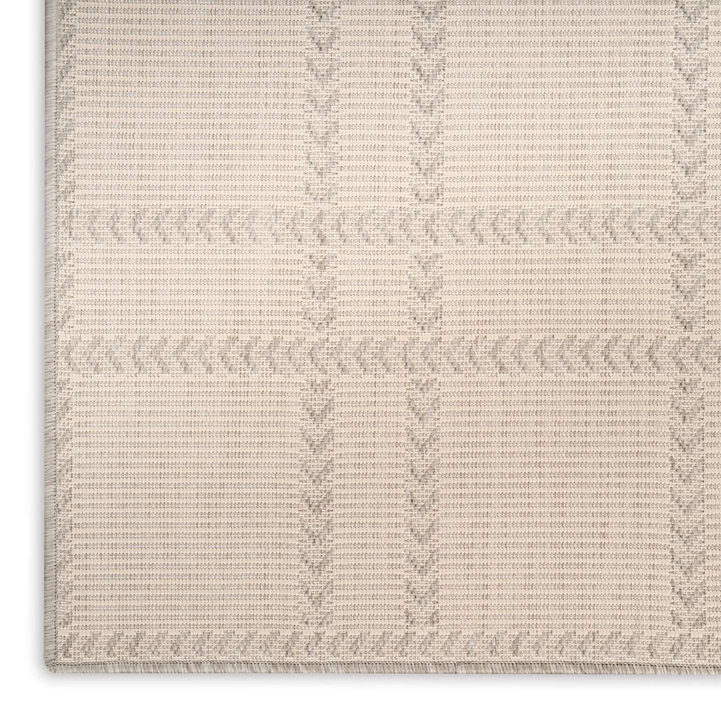 Nourison Horizon Indoor/Outdoor 6' x 9' Grey Modern Rug