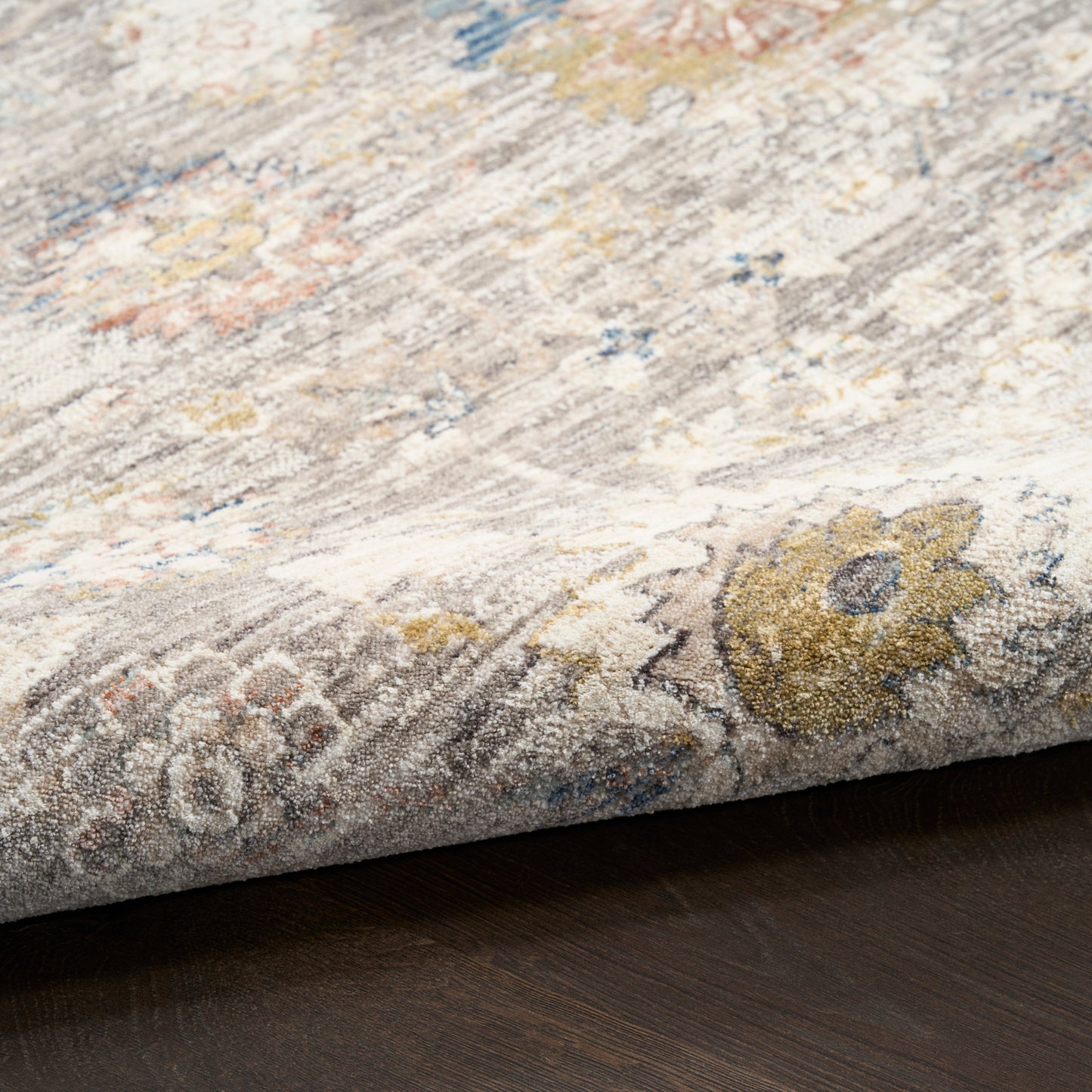 Nourison Antique Fusion 9' x 11'10" Grey Vintage Indoor Rug