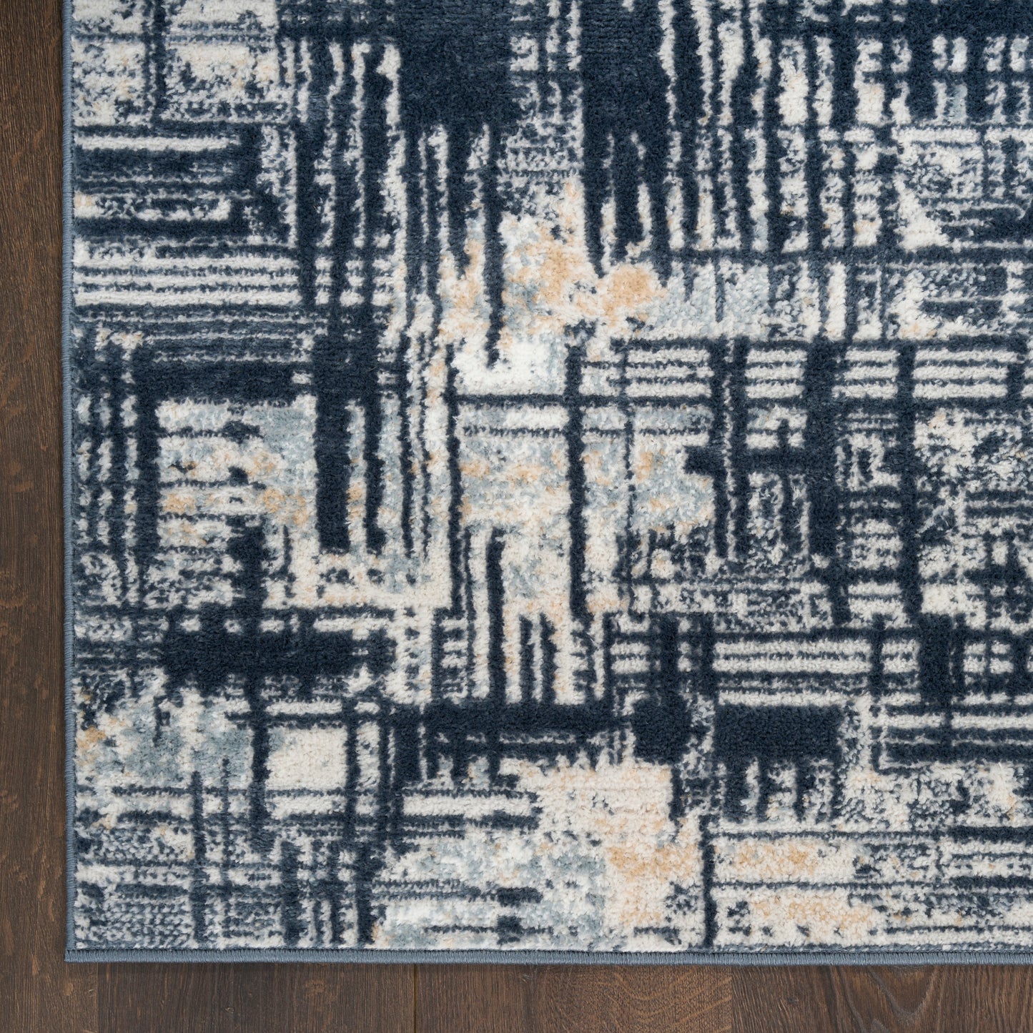 Nourison Dekor 7'10" x 9'10" Slate Modern Indoor Rug