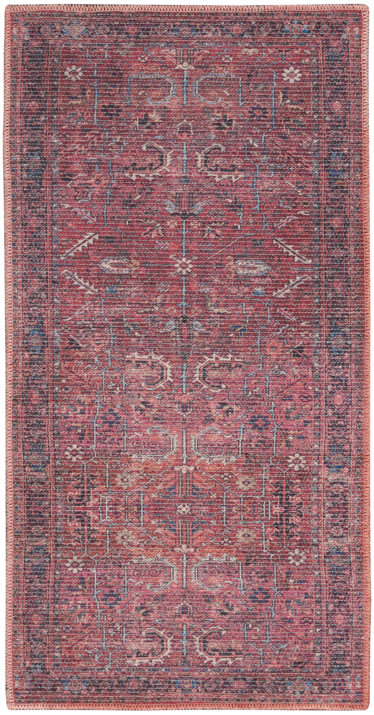Nourison New Concept Washables 2' x 3'9" Brick Vintage Indoor Rug