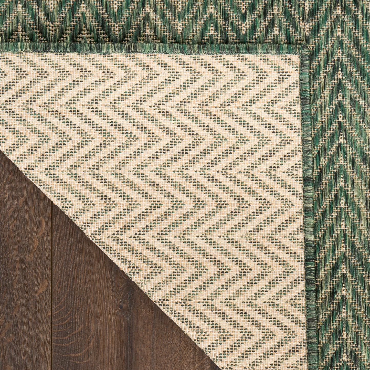 Nourison Horizon Indoor/Outdoor 9' x 12' Green Modern Rug