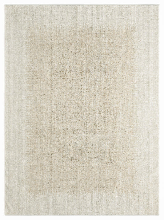 DKNY Grand Street 3'11" x 5'11" Ivory Beige Modern Indoor Rug