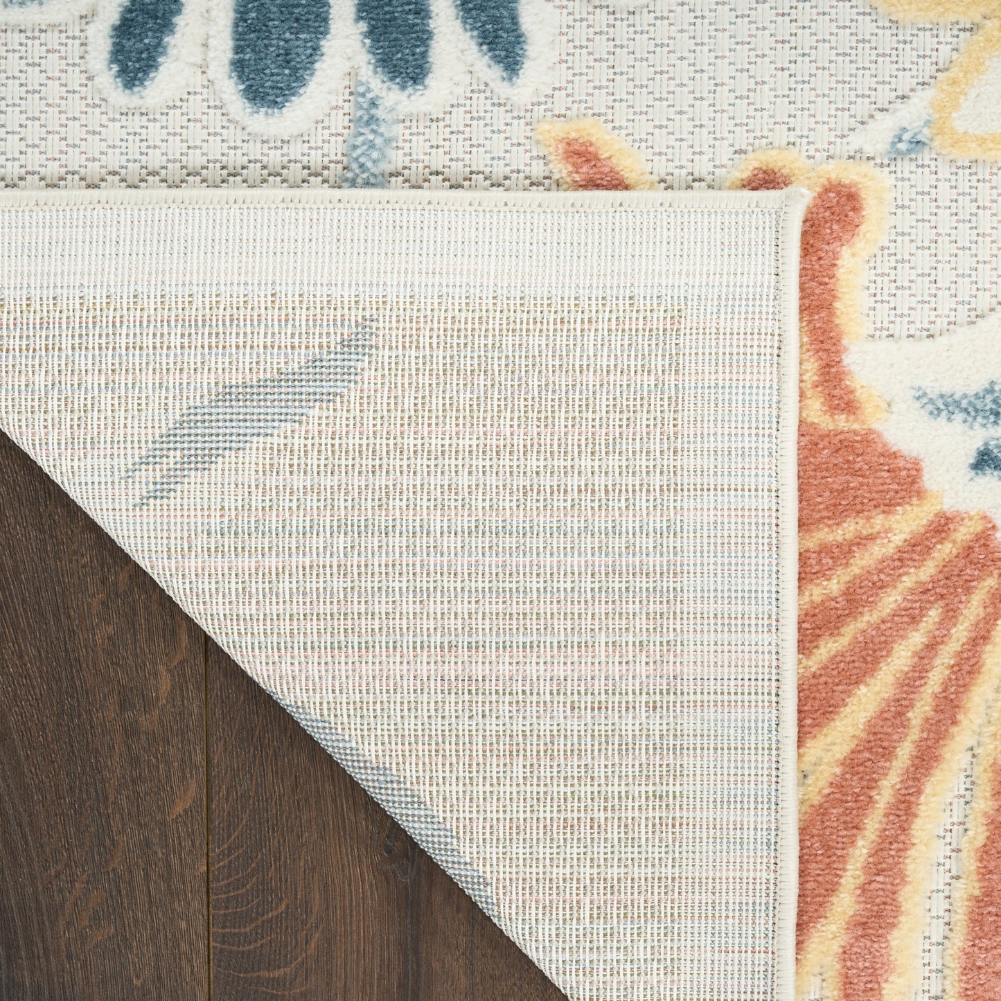 Nourison Aloha 3'6" x 5'6" Ivory Rose Outdoor Rug