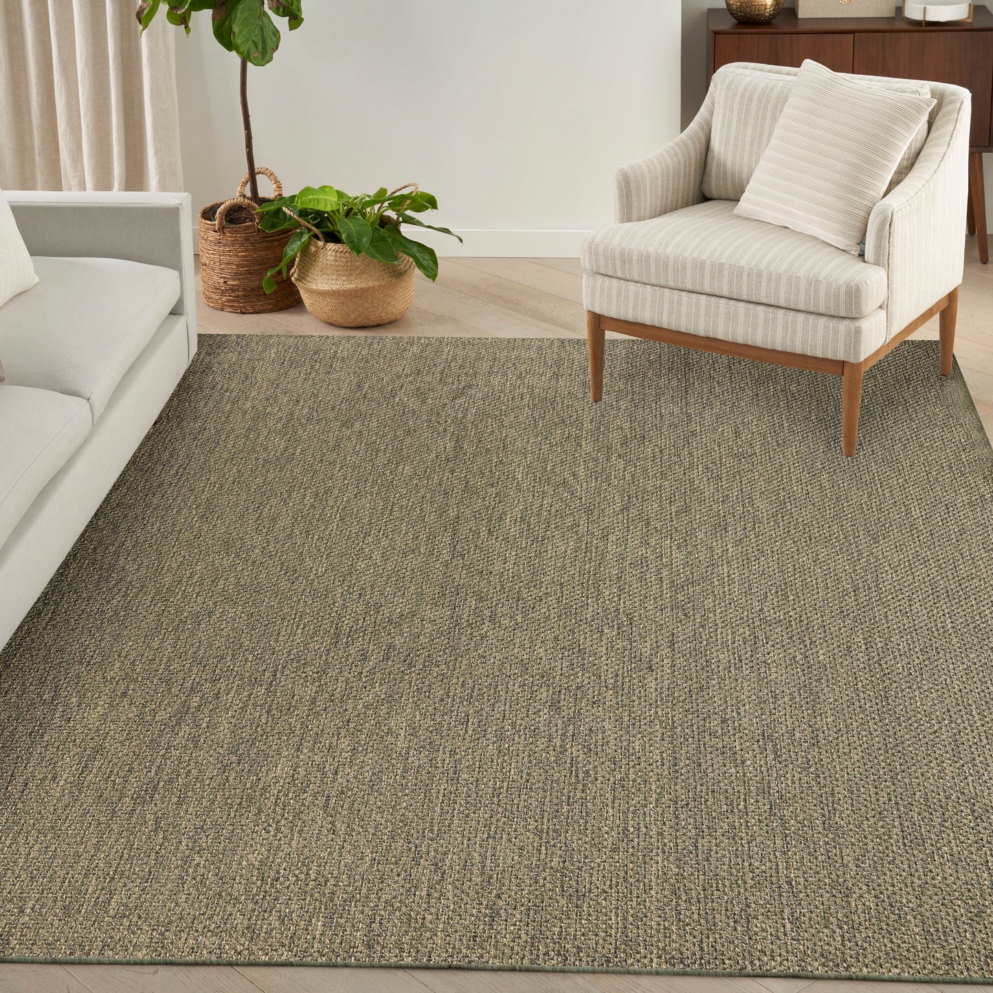 Nourison Tulum 9' x 12' Olive Outdoor Rug