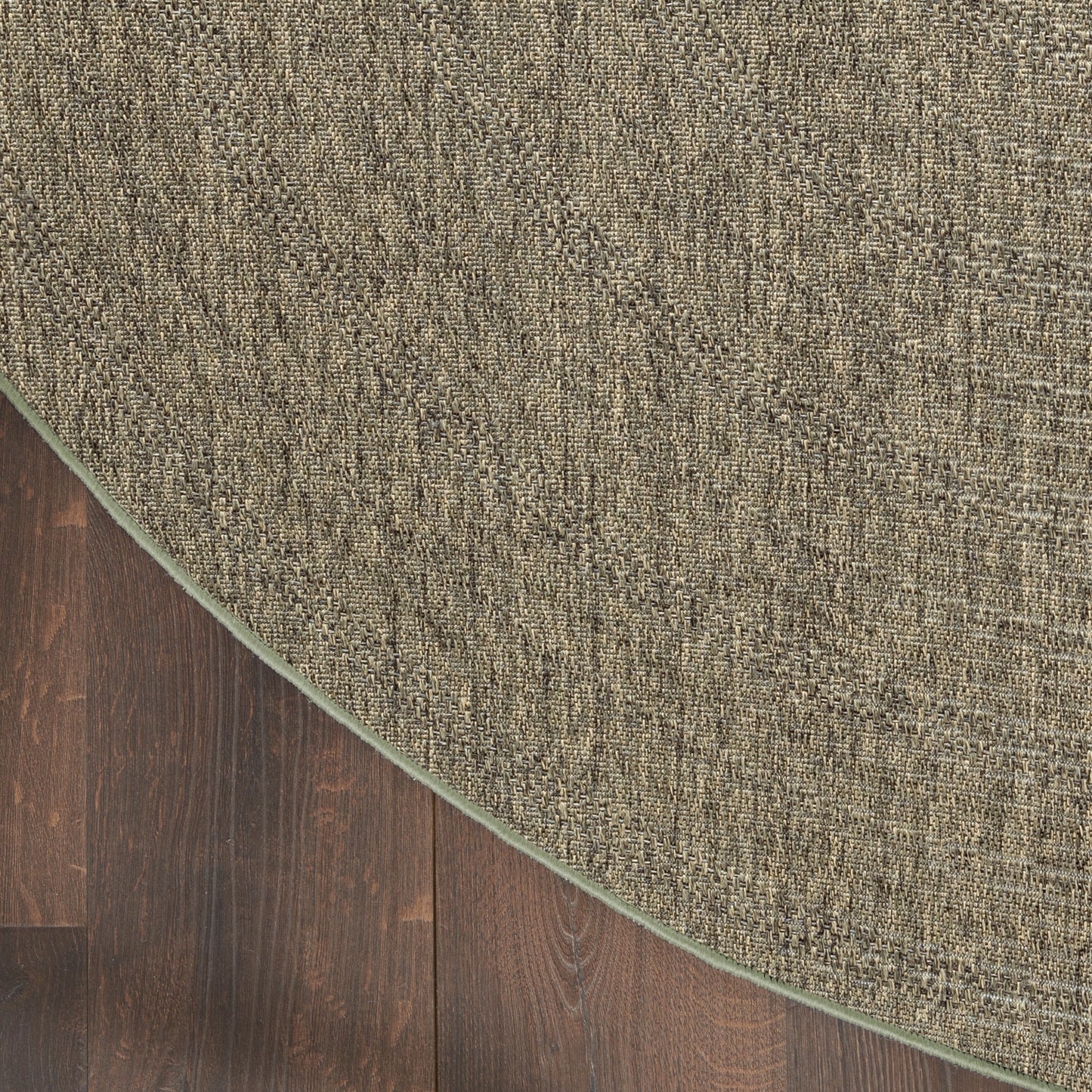 Nourison Tulum 8' x Round Olive Outdoor Rug