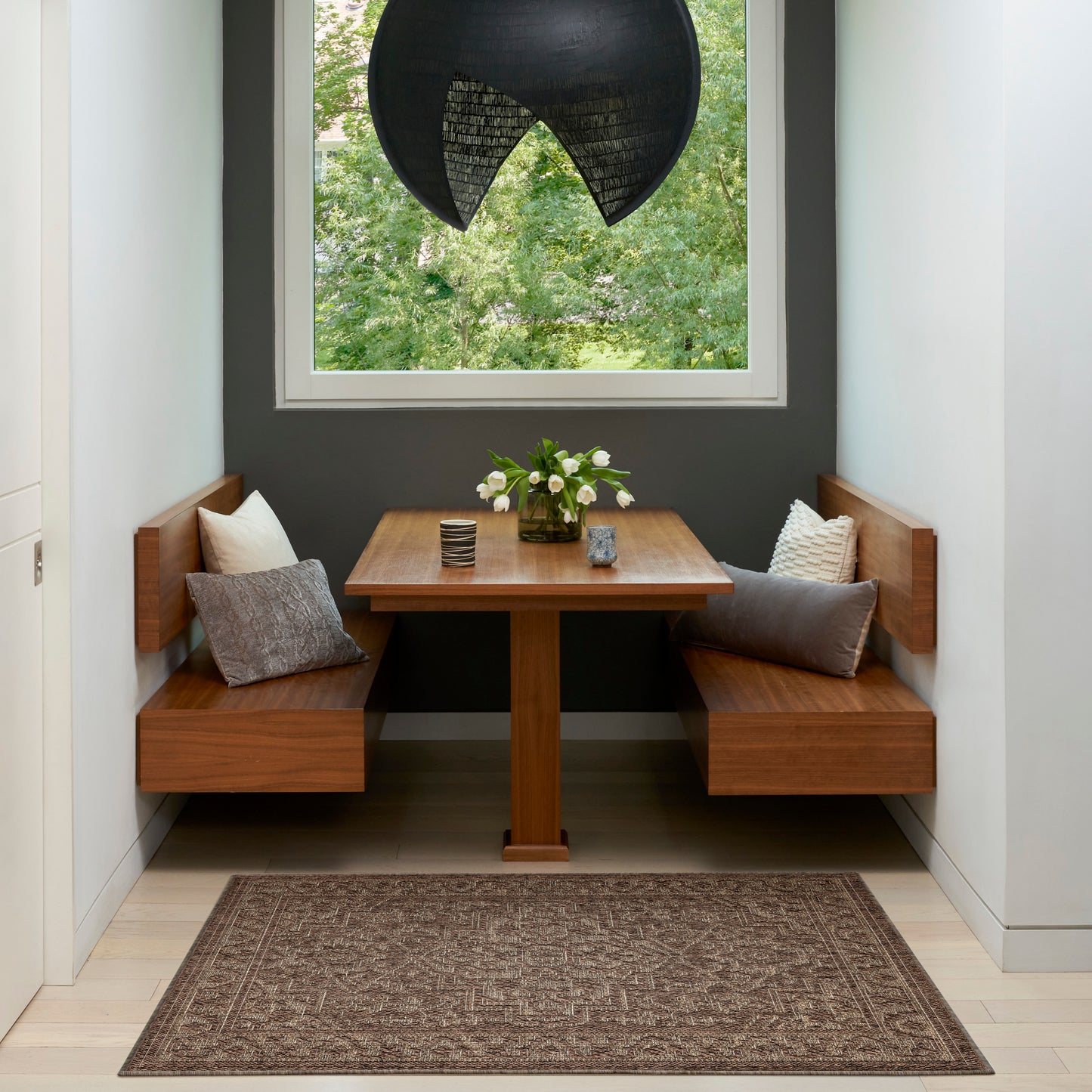 Nourison Tulum 3' x 5' Brown Outdoor Rug