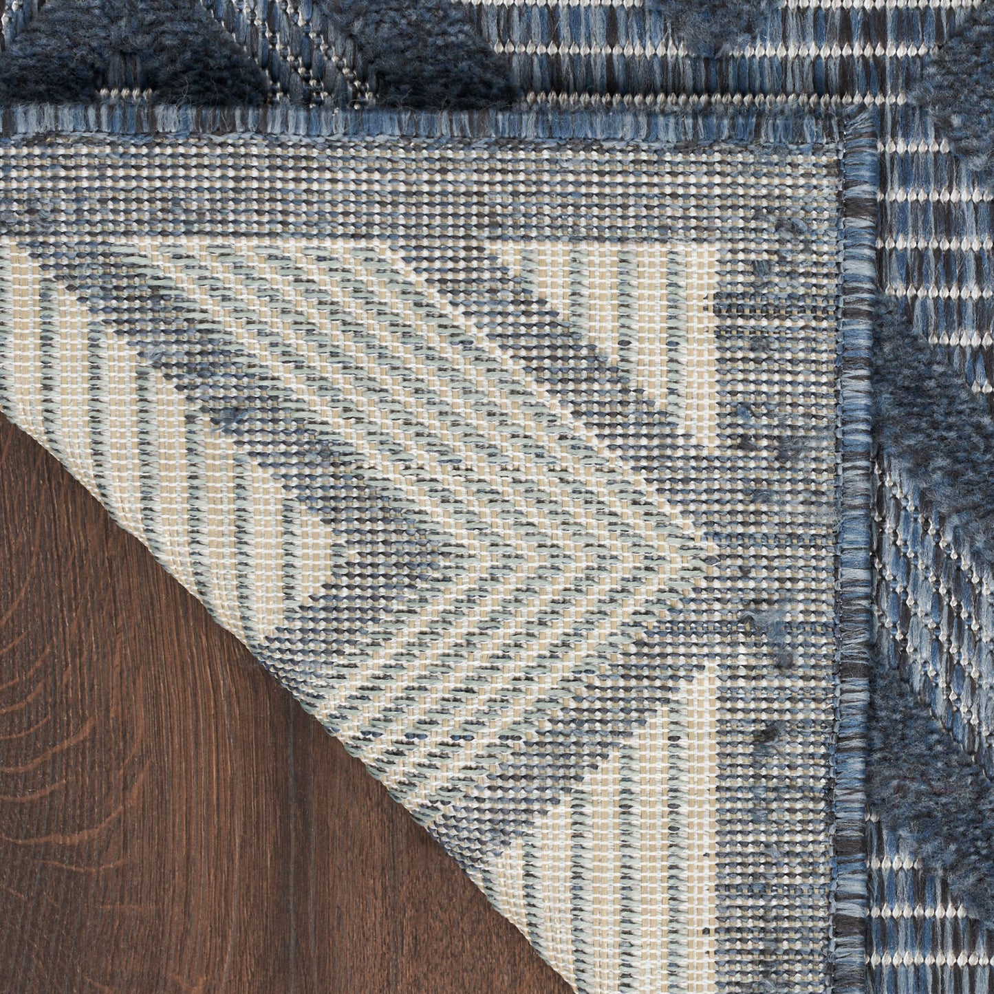 Nourison Versatile 9' x 12' Navy Blue Modern Rug